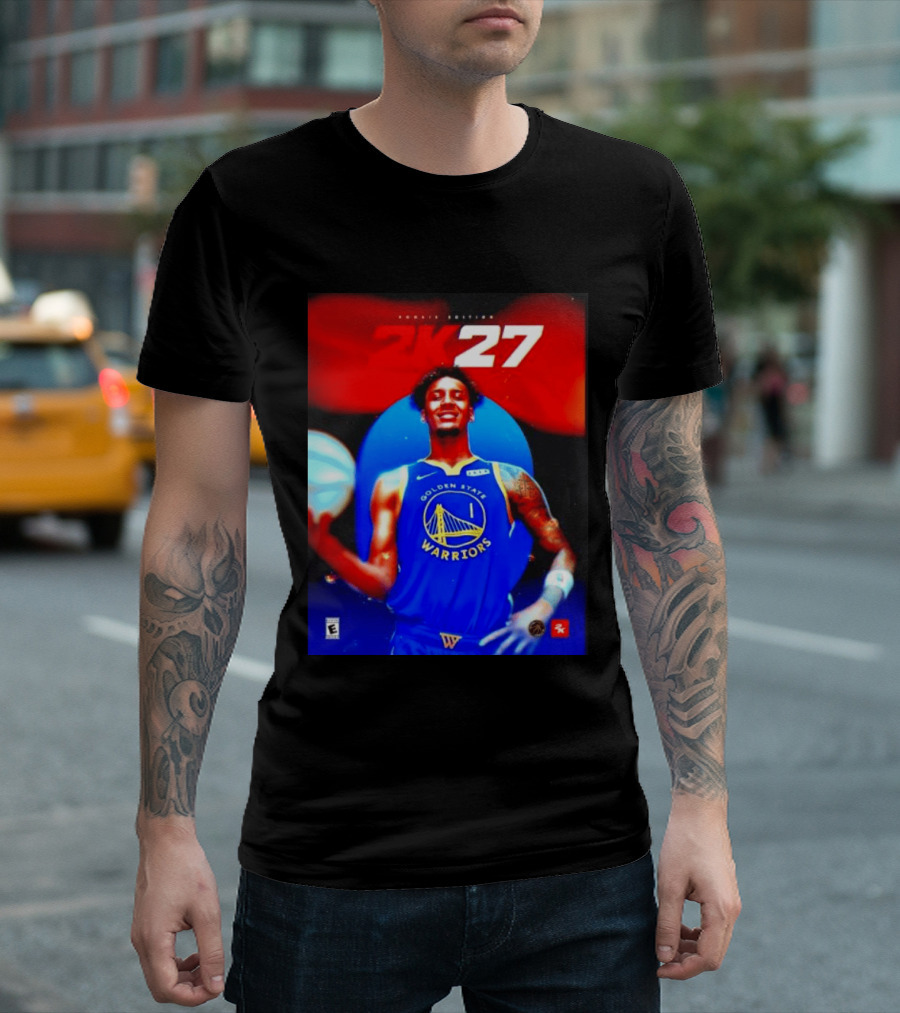 Golden State Warriors NBA 2K27 Rookie Edition Number One Player T-Shirt