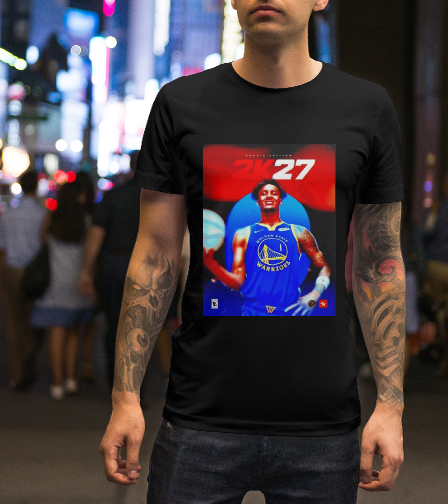 Golden State Warriors NBA 2K27 Rookie Edition Number One Player T-Shirt