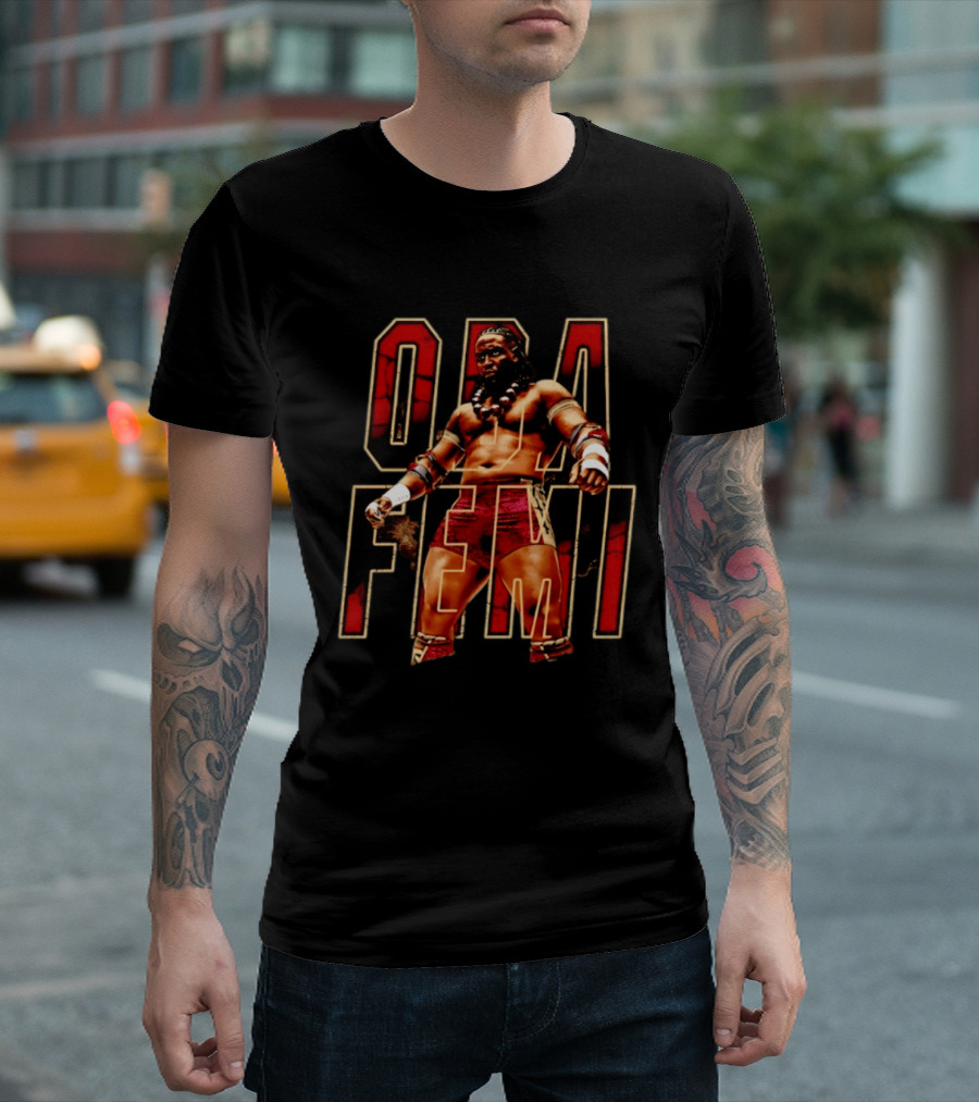 Oba Femi WWE NXT Wrestling Superstar Power Presence T-Shirt