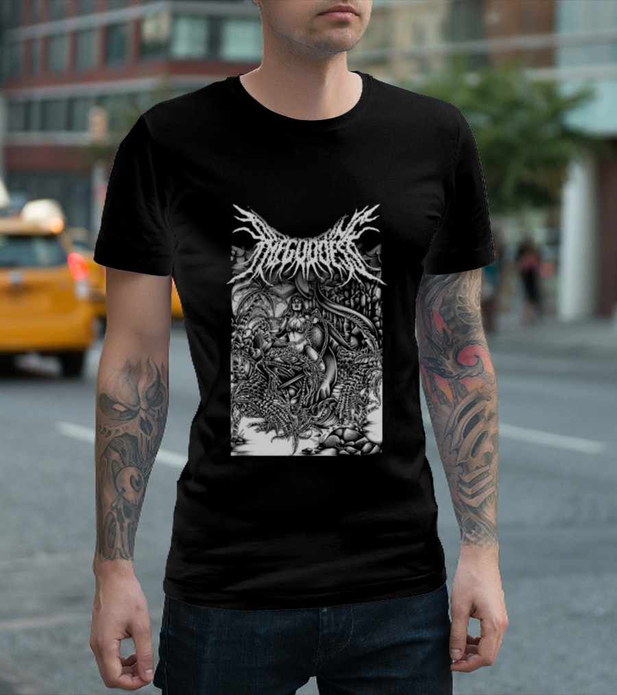 Impericon Store Disfiguring The Goddess Galapagos Metal Art Reptile Island T-Shirt