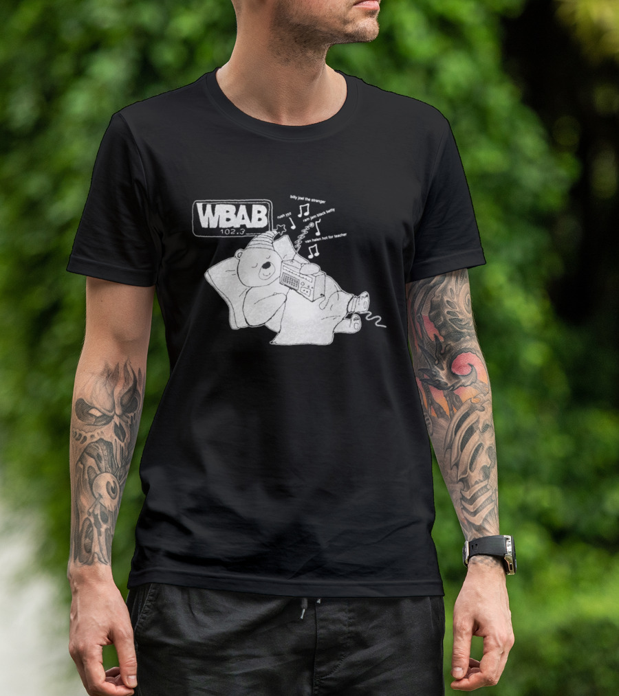 WBAB 102.3 Sleeping Bear Music Notes Radio Billy Joel The Stranger Rush YYZ T-Shirt
