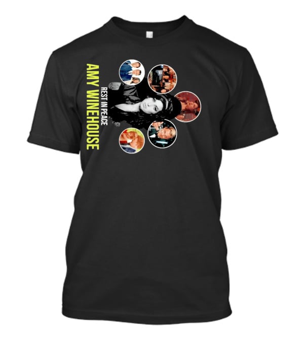 Rest In Peace Amy Winehouse Iconic Collage T-Shirt