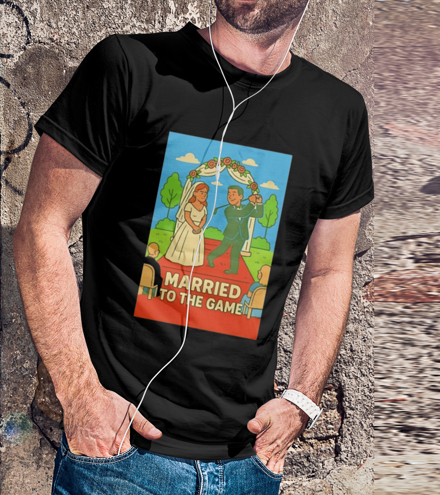 Married To The Game Groom Golfing At Wedding T-Shirt