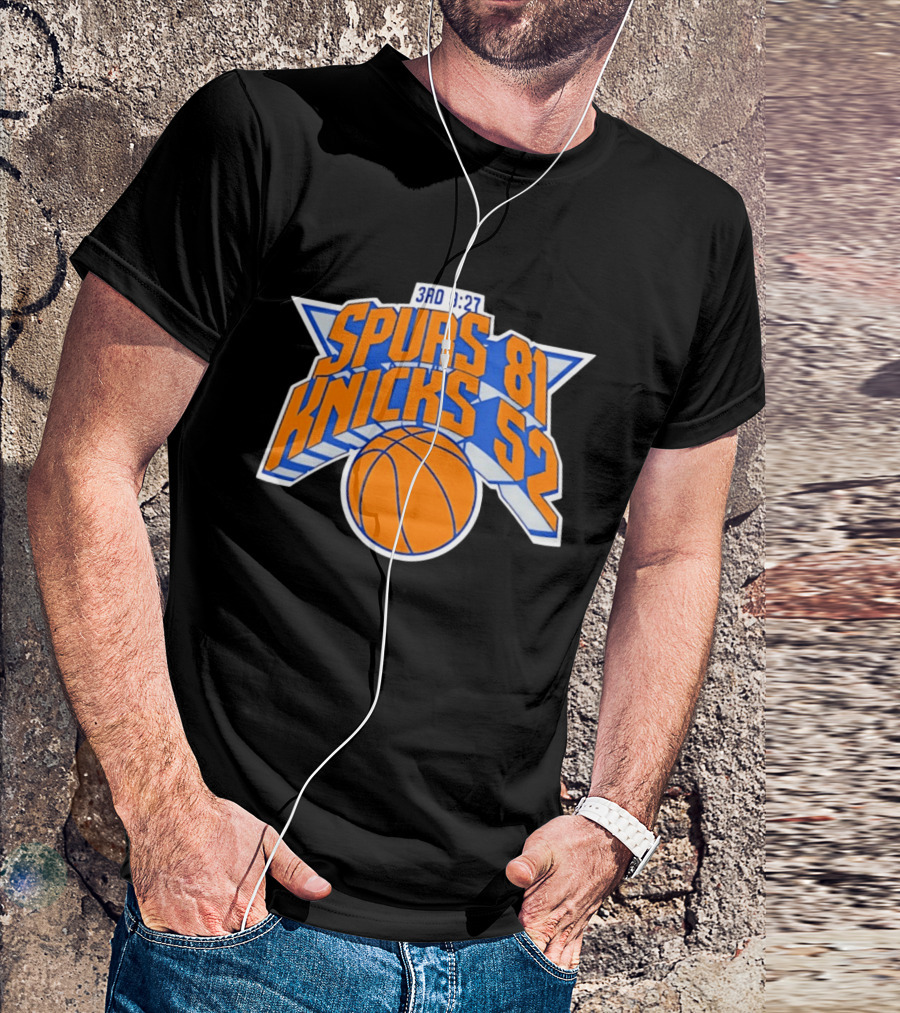 3rd Quarter 9:27 Spurs 81 Knicks 52 T-Shirt