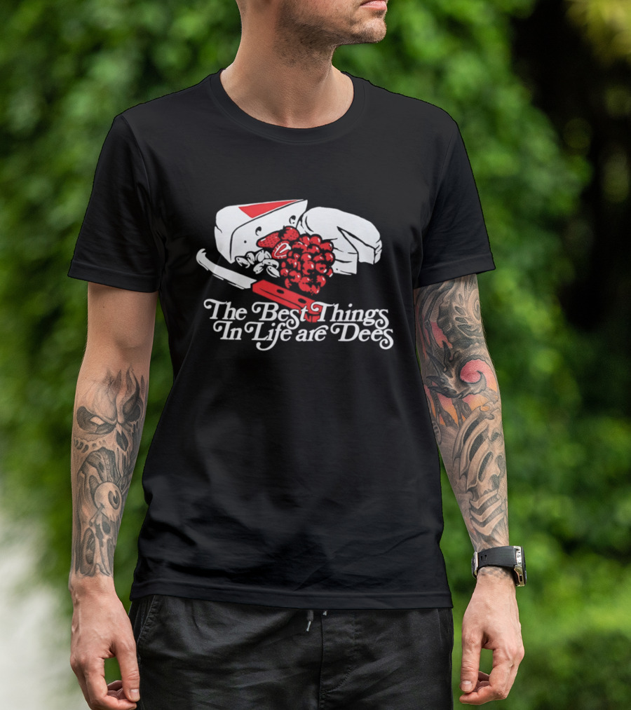 The Best Things In Life Are Dees Cheese And Fruit Comedy T-Shirt