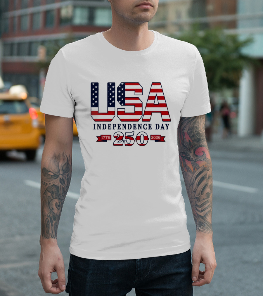 USA Independence Day 250 Made In America 1776 2026 T-Shirt