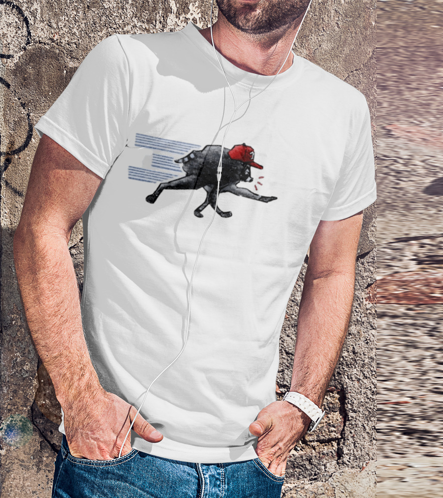 Toronto Blue Jays Baseball Raccoon Wearing Red Cap MLB T-Shirt