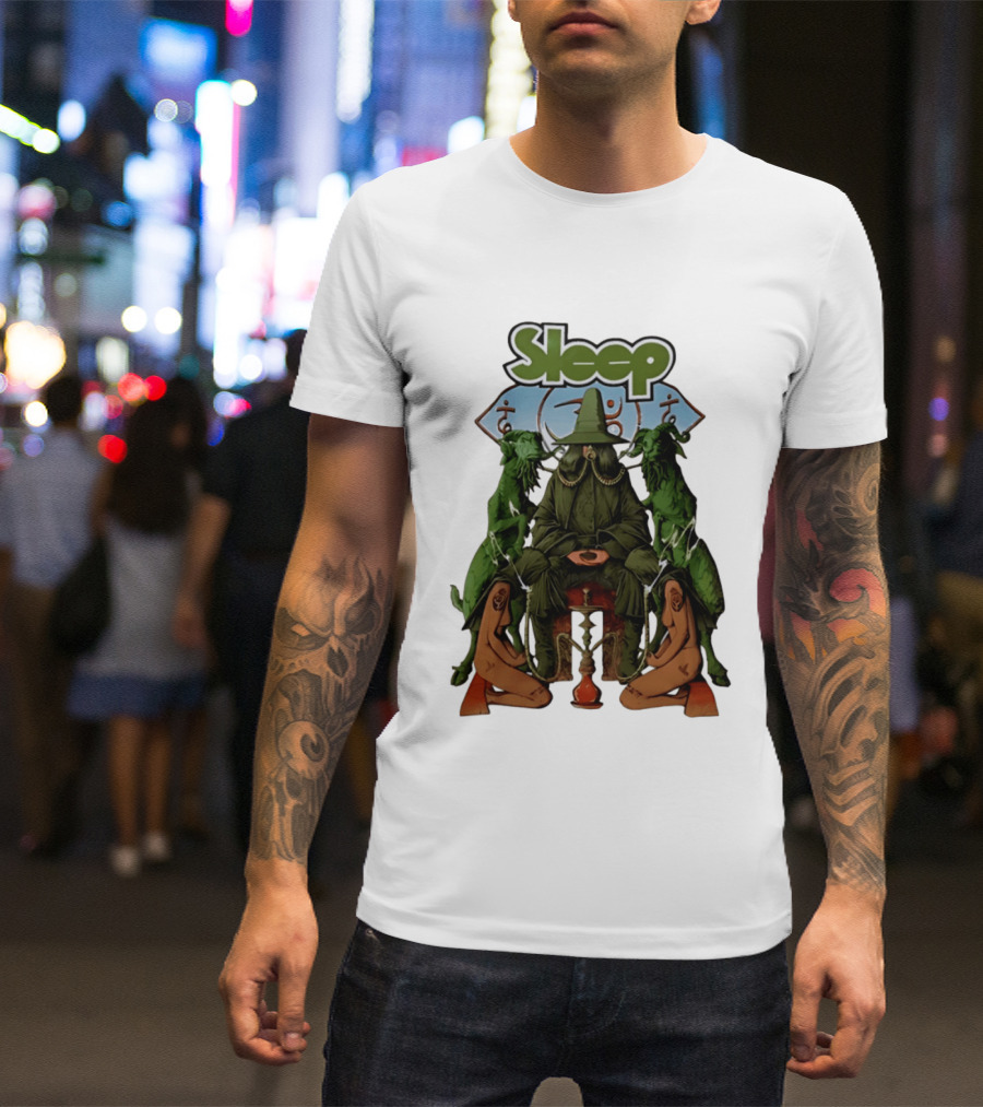 Sleep Band Wizard Hookah Goat Stoner Rock Psychedelic T-Shirt