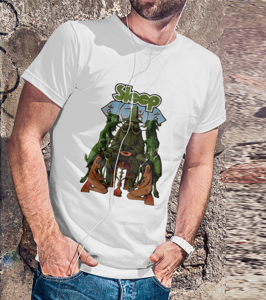Sleep Band Wizard Hookah Goat Stoner Rock Psychedelic T-Shirt