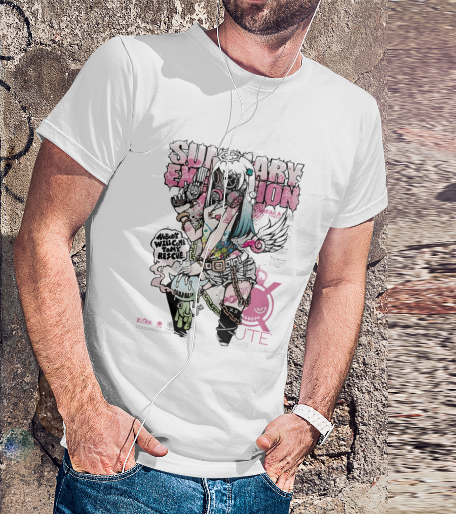 Summary Exhibition Nobody Will Come To My Rescue Execute You Project CK T-Shirt