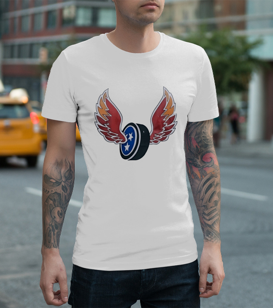 Tennessee Winged Puck Stars Hockey T-Shirt