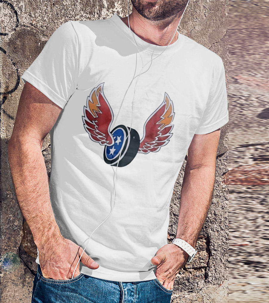 Tennessee Winged Puck Stars Hockey T-Shirt