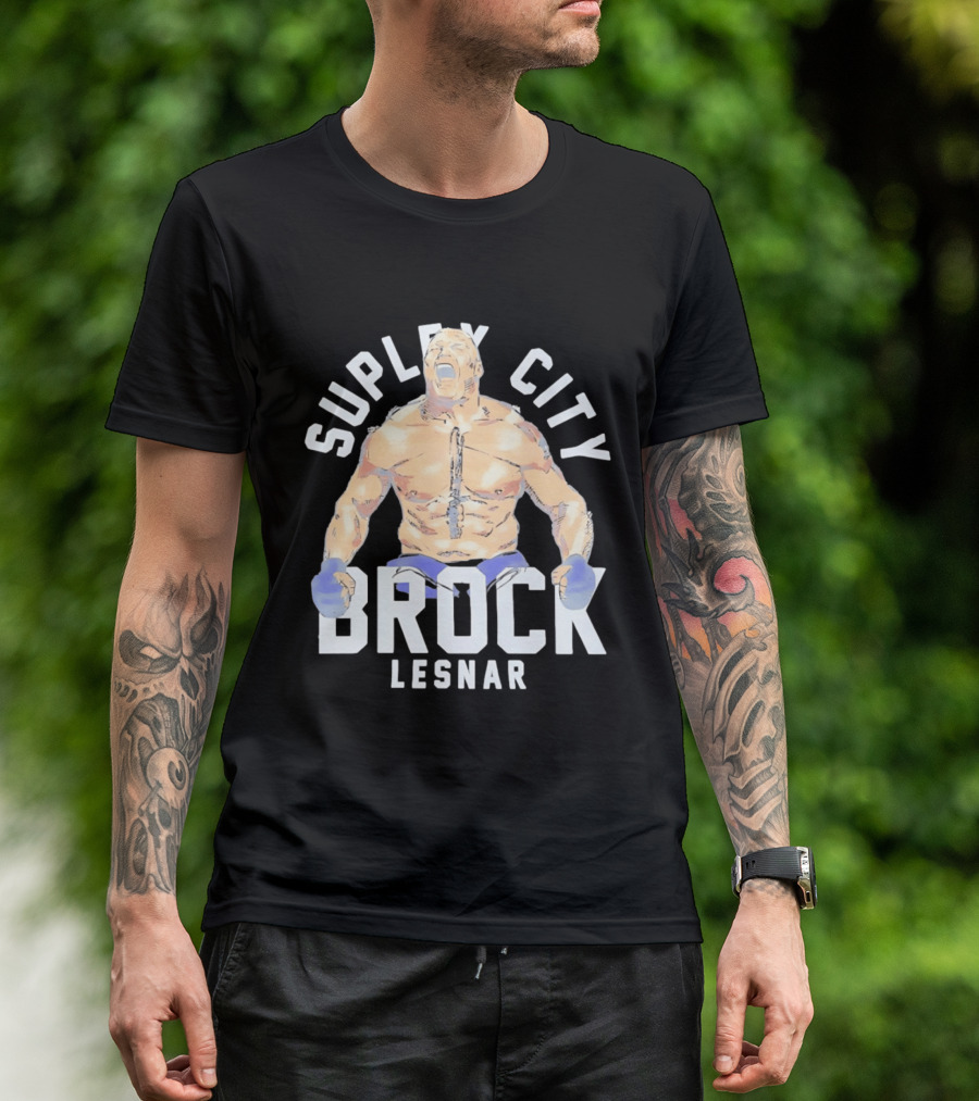 Brock Lesnar Suplex City The Beast Incarnate WWE Wrestling T-Shirt