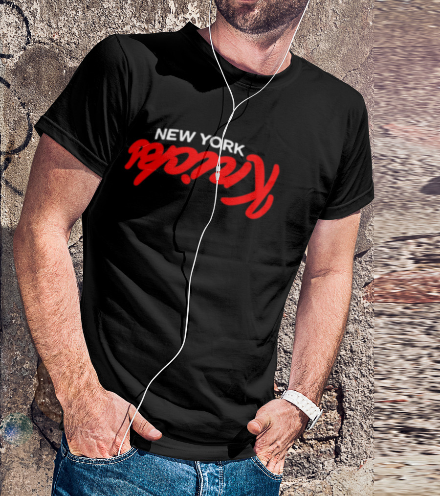 New York Knicks NBA Basketball Retro Red Script T-Shirt