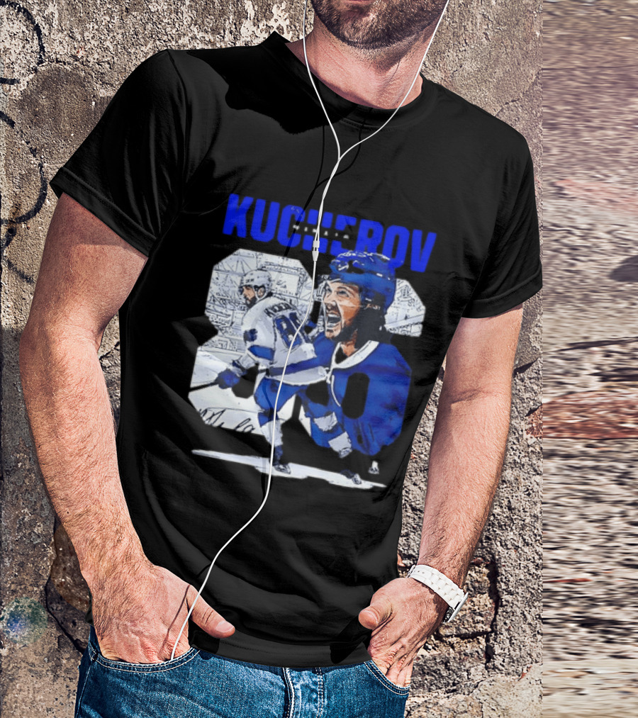 Kucherov 86 Skating And Celebrating Tampa Bay Lightning T-Shirt