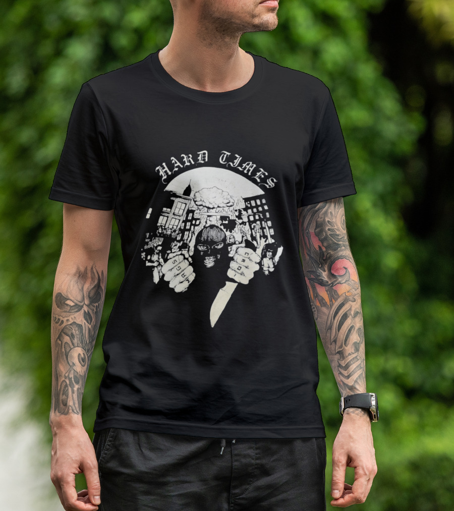 Hard Times Swags Cro Urban Masked Knife Figure Streetwear T-Shirt