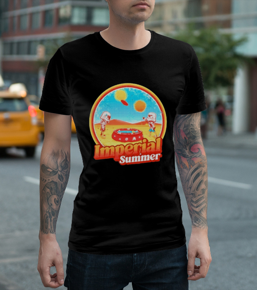 Summer Fun Star Wars Stormtrooper Imperial Beach Scene T-Shirt