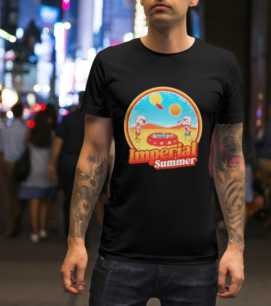 Summer Fun Star Wars Stormtrooper Imperial Beach Scene T-Shirt