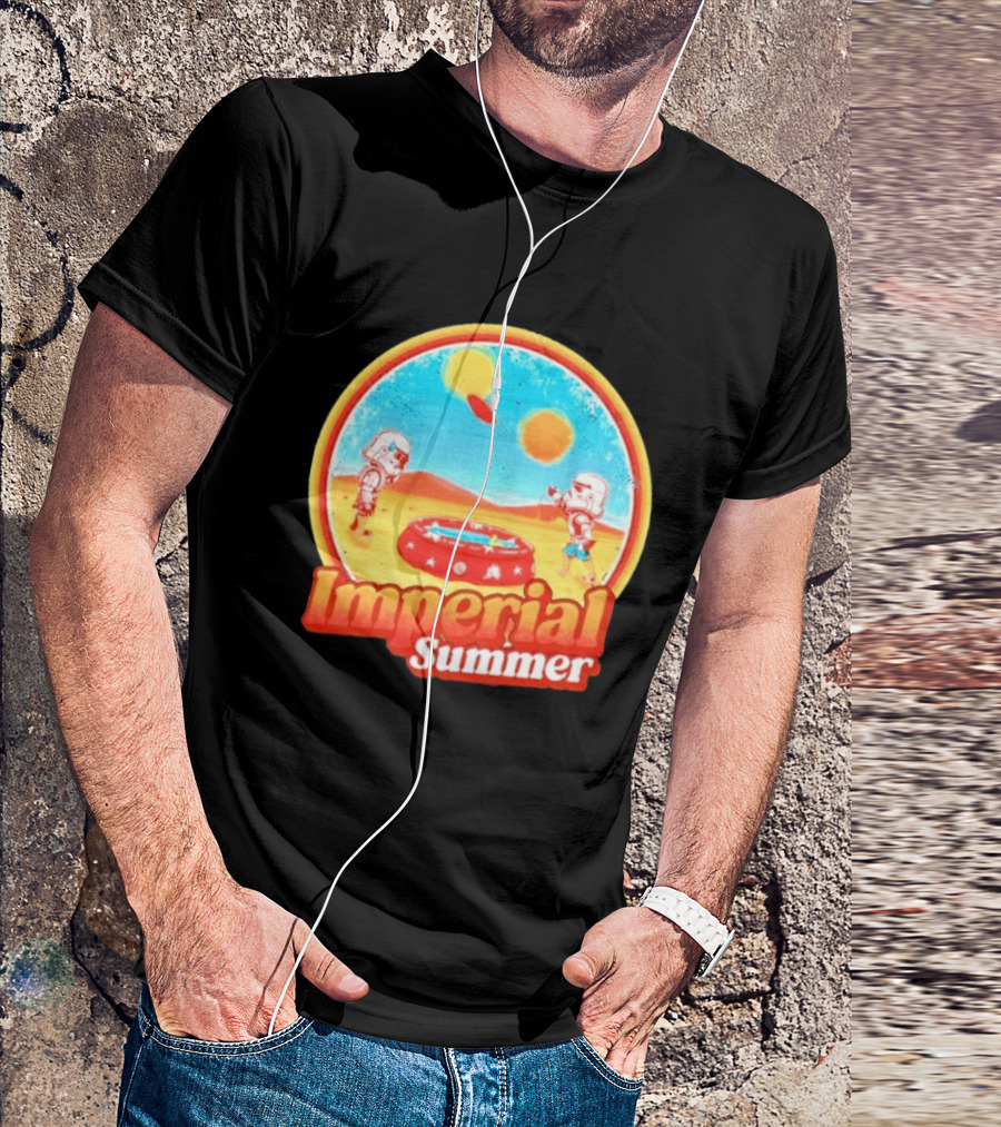 Summer Fun Star Wars Stormtrooper Imperial Beach Scene T-Shirt