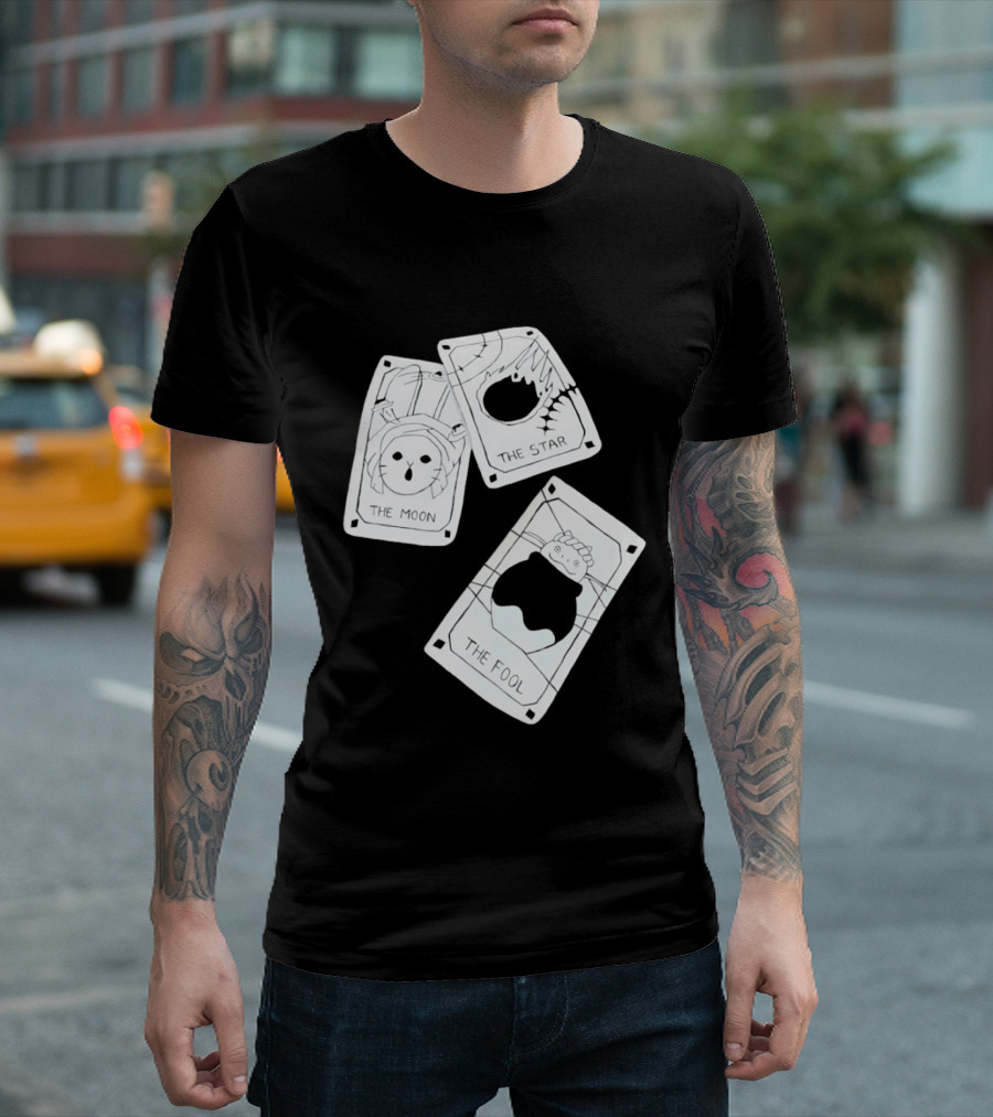 Studio Ghibli Tarot Cards The Moon The Star The Fool Collection T-Shirt
