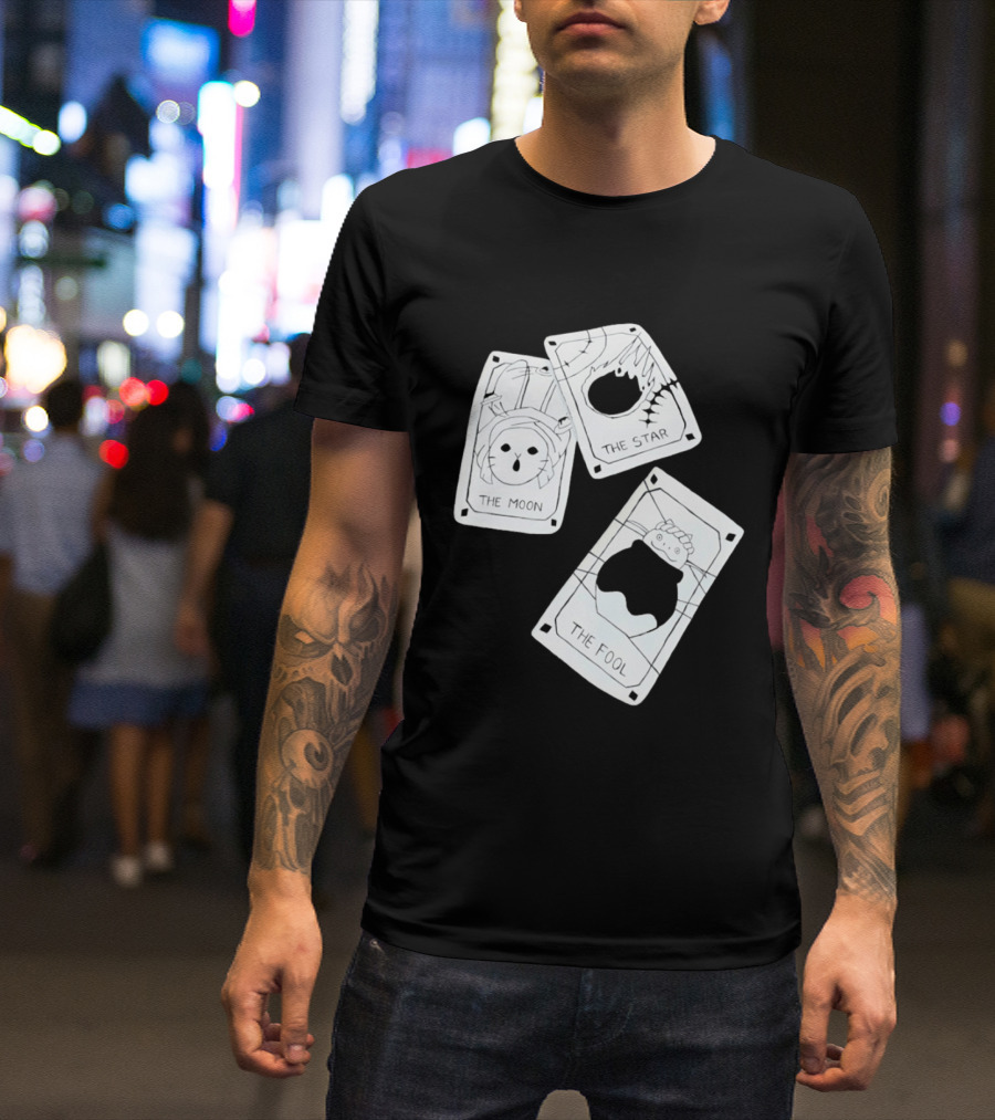 Studio Ghibli Tarot Cards The Moon The Star The Fool Collection T-Shirt
