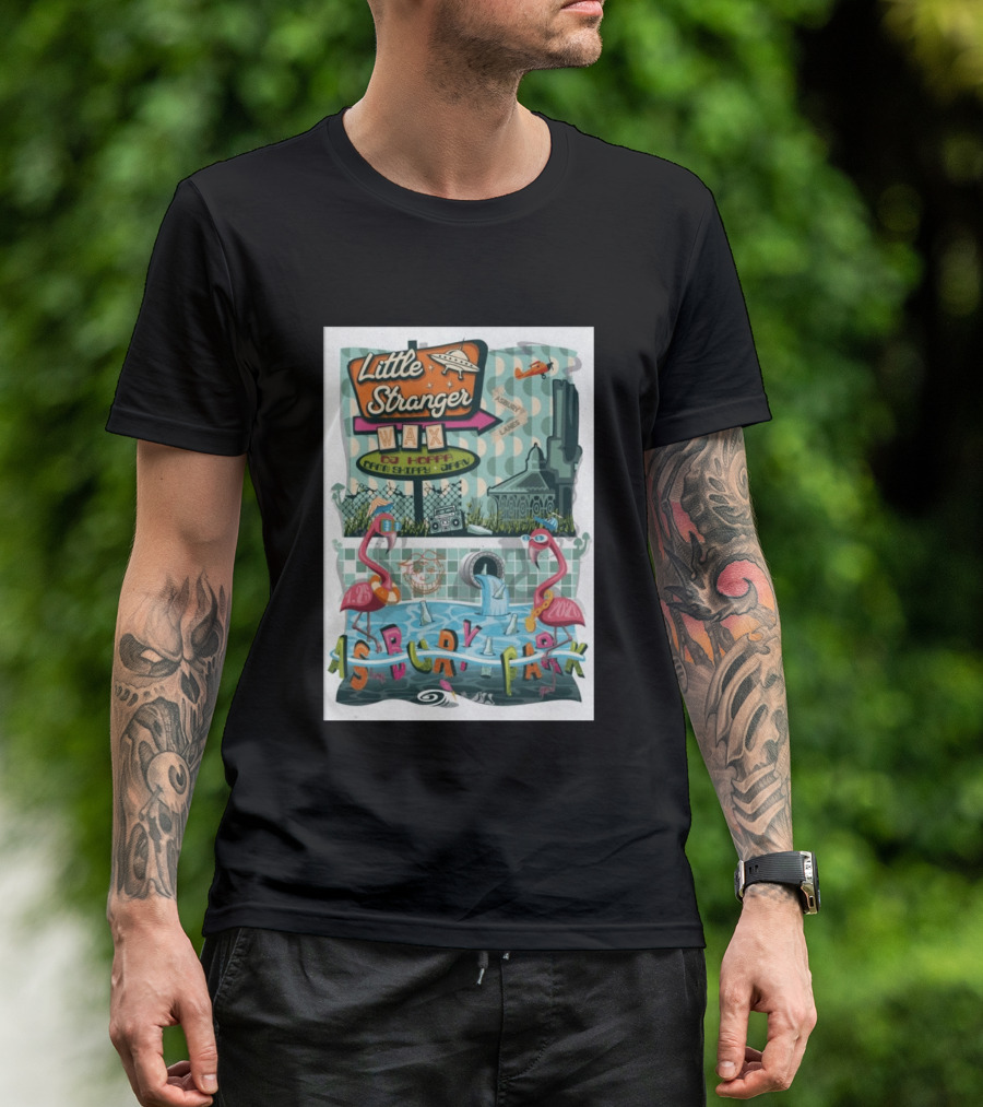 Little Stranger Asbury Park NJ Asbury Lanes DJ HOPPA WAX 7 25 2026 Flamingos T-Shirt