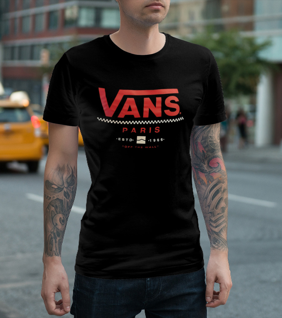 Vans Paris Estd 1966 Off The Wall T-Shirt