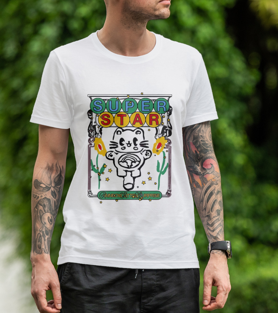 Super Star Rainbow Kitten Surprise RKS Indie Rock T-Shirt
