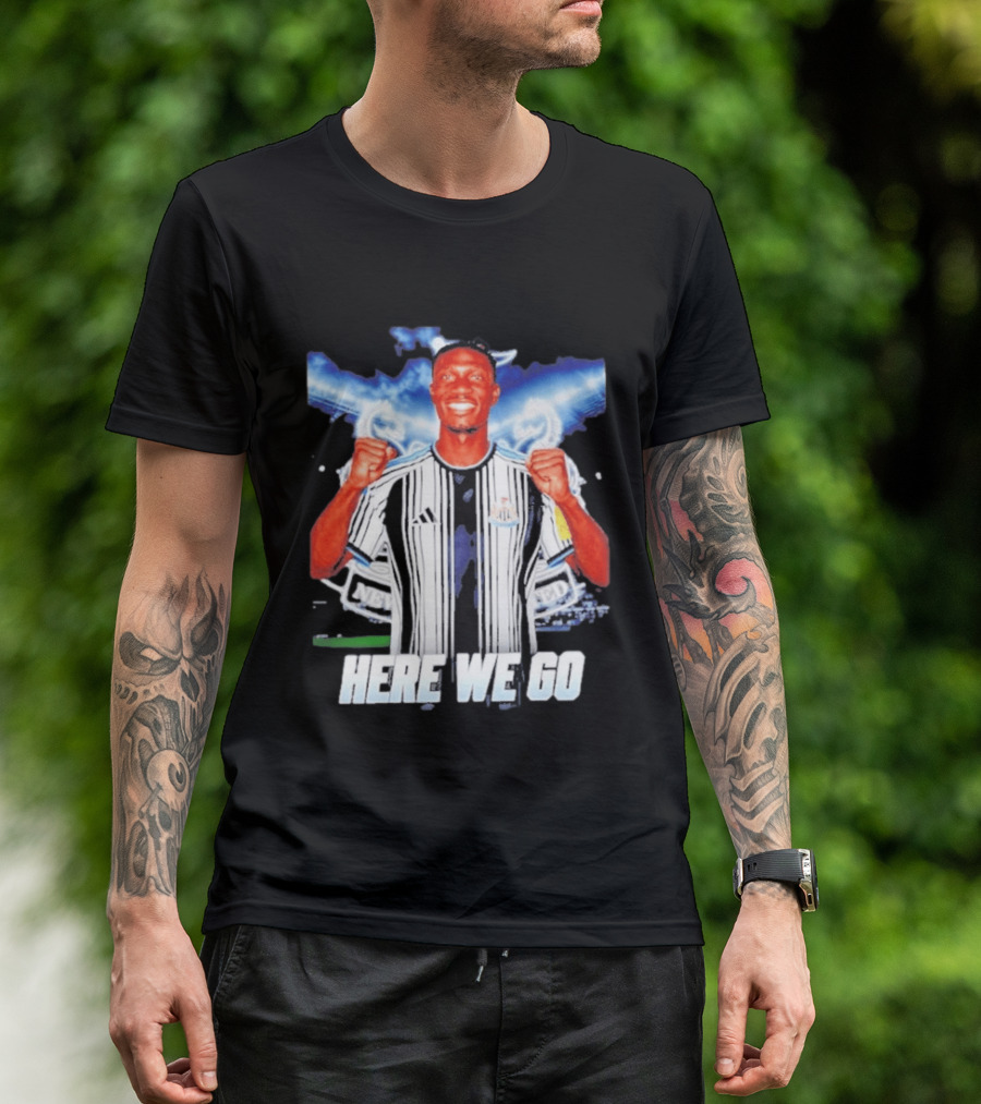 Aladji Bamba Newcastle United Here We Go T-Shirt