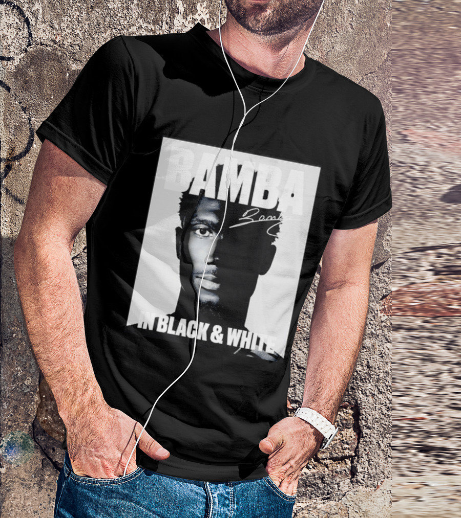 Bamba Signature Black And White NBA Basketball T-Shirt