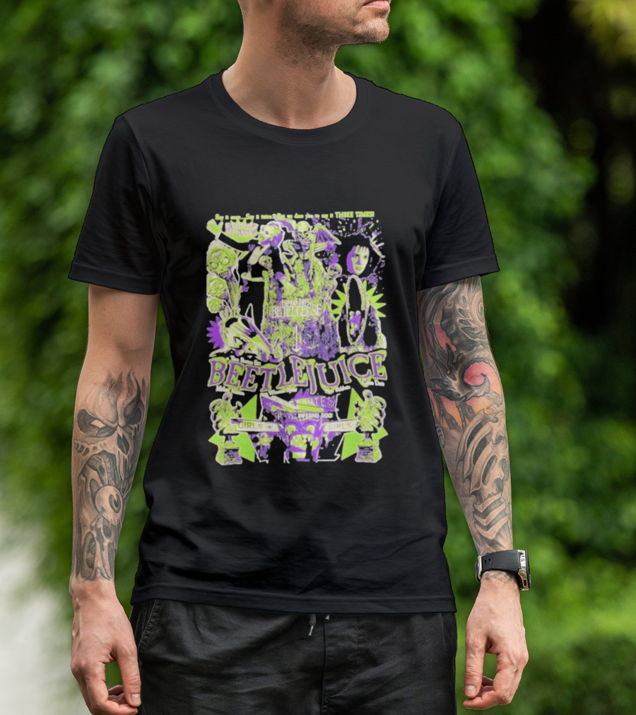 Betelgeuse Beetlejuice Say Once Three Times Rest In Peace Inferno Room Girls T-Shirt