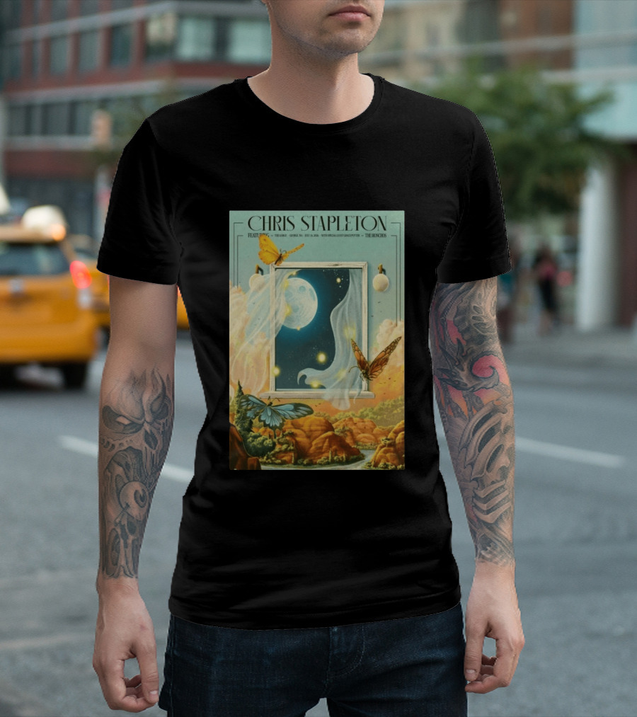 Chris Stapleton Featuring The Gorge July 24 2026 With Margo Price And The Mavericks The Knock3 T-Shirt