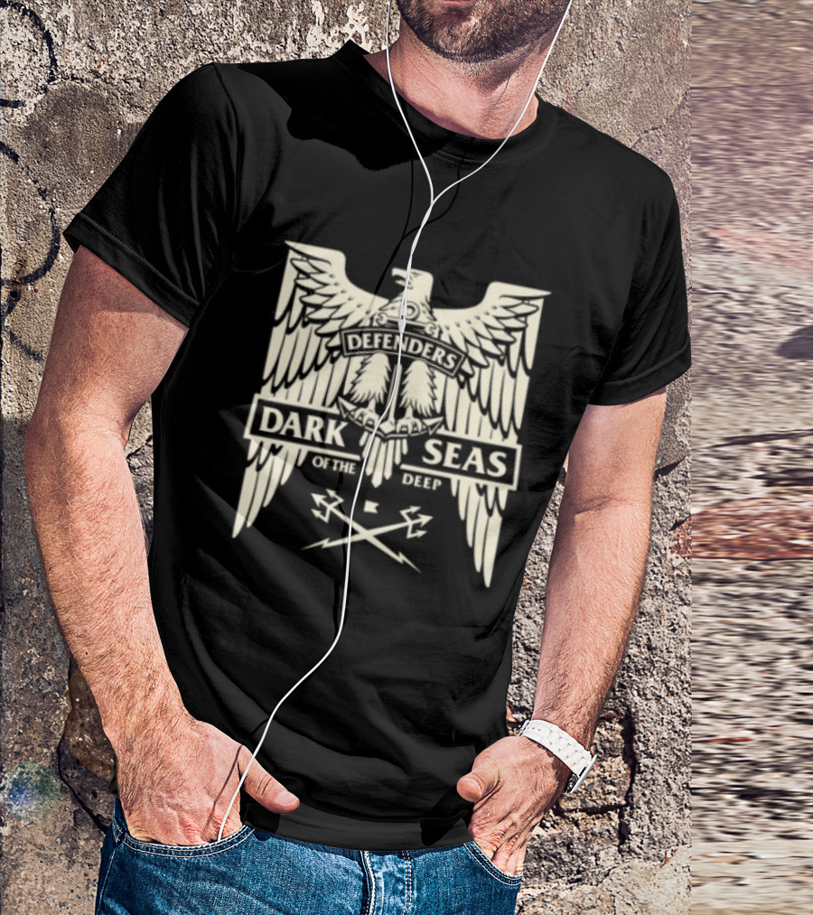 Dark Seas Defenders Of The Deep Homeland Stock LS Black T-Shirt