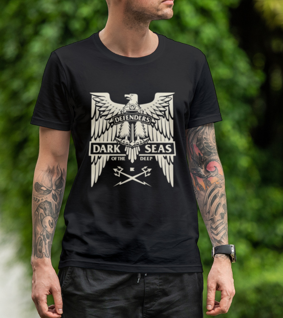 Dark Seas Defenders Of The Deep Homeland Stock LS Black T-Shirt