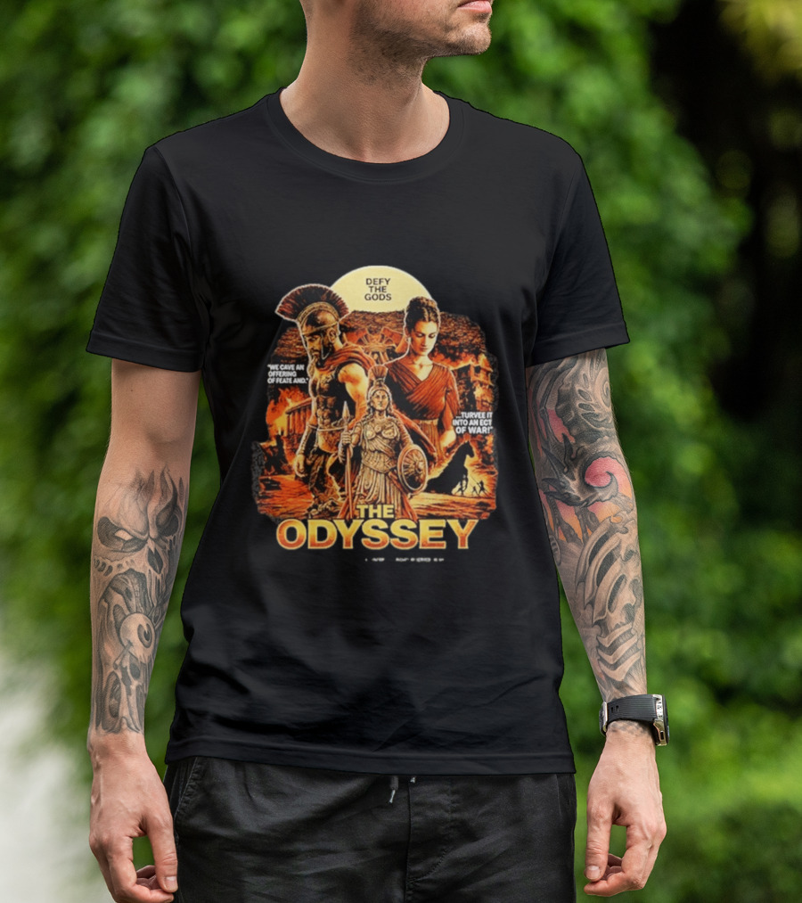 The Odyssey Defy The Gods Greek Mythology Warrior Achilles Helen Of Troy T-Shirt
