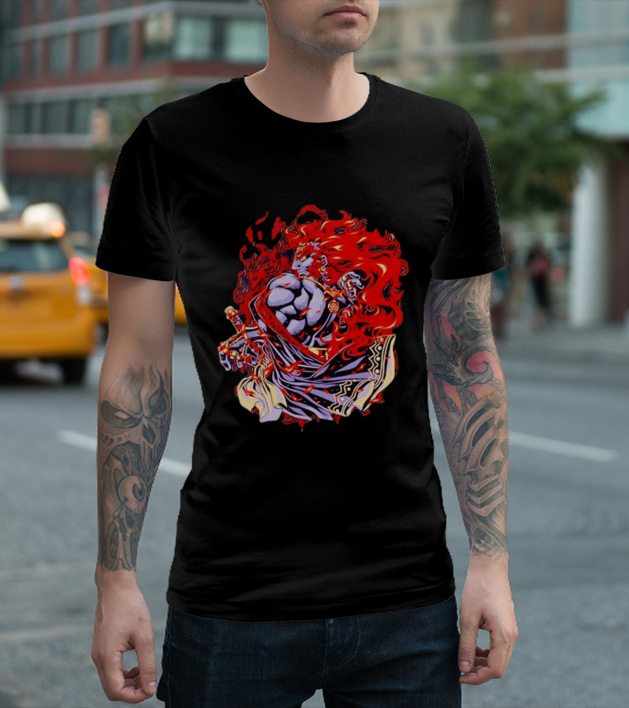 Ganondorf The Legend Of Zelda Dark King Of Gerudo Desert Fire Power T-Shirt