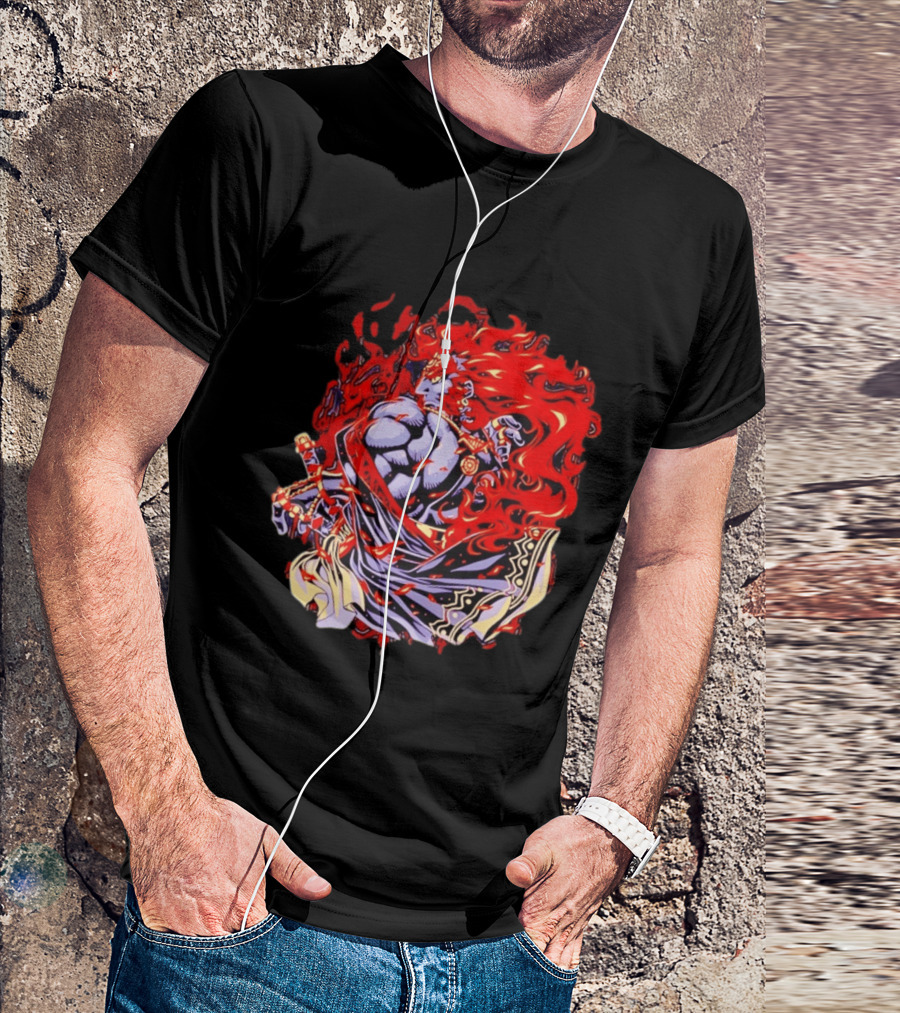 Ganondorf The Legend Of Zelda Dark King Of Gerudo Desert Fire Power T-Shirt