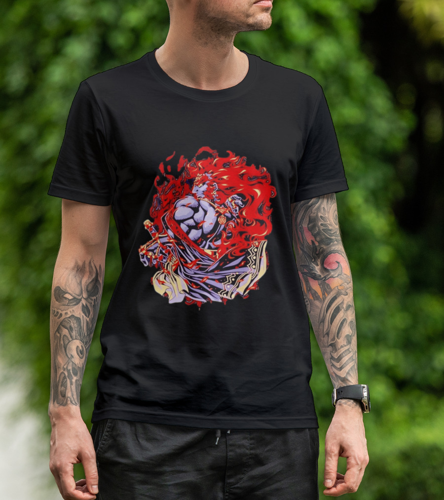 Ganondorf The Legend Of Zelda Dark King Of Gerudo Desert Fire Power T-Shirt