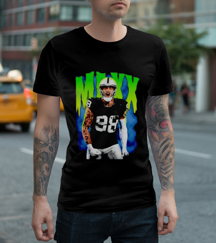 Maxx Crosby 98 Las Vegas Raiders Football Player Jersey T-Shirt