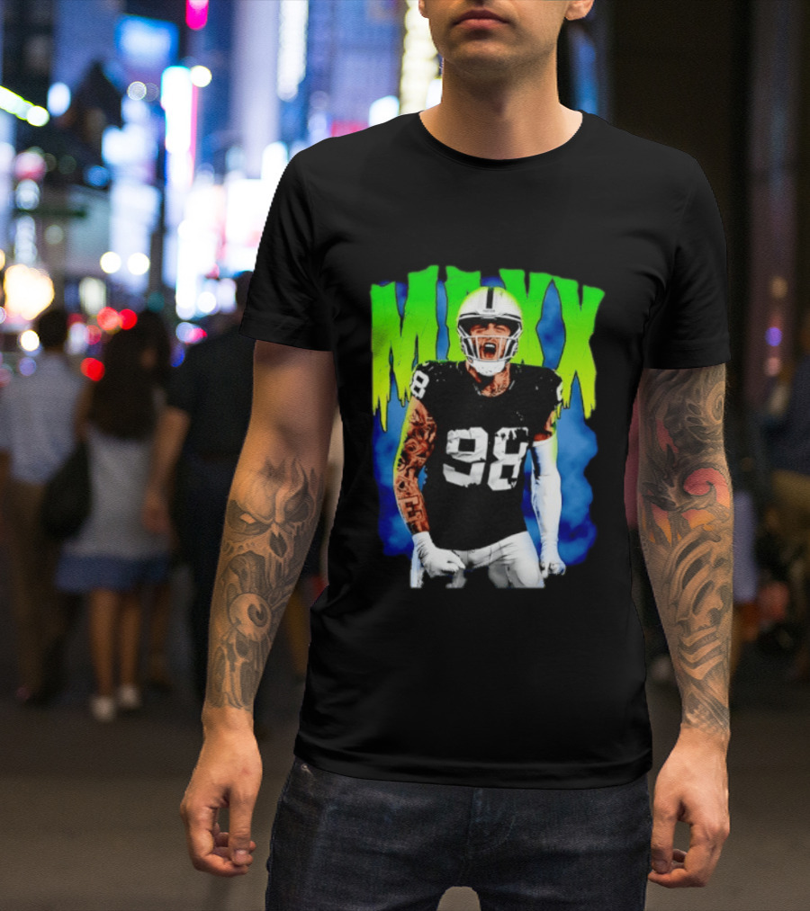 Maxx Crosby 98 Las Vegas Raiders Football Player Jersey T-Shirt