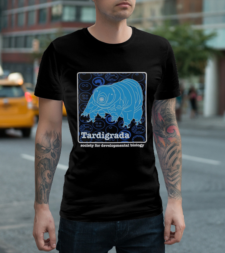 Tardigrada Society For Developmental Biology Blue Water Bear T-Shirt