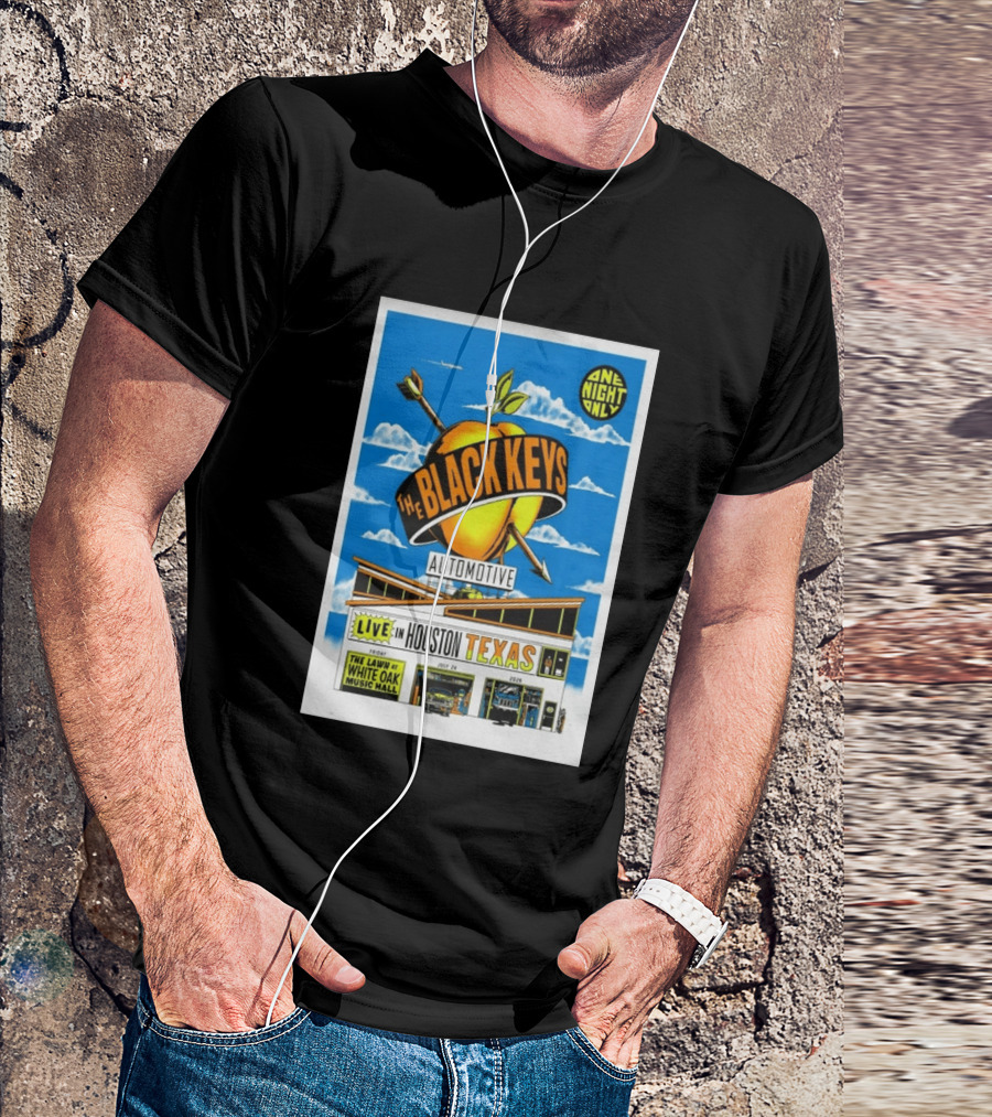 The Black Keys Live Houston Texas July 24 2026 One Night Only White Oak Music Hall T-Shirt
