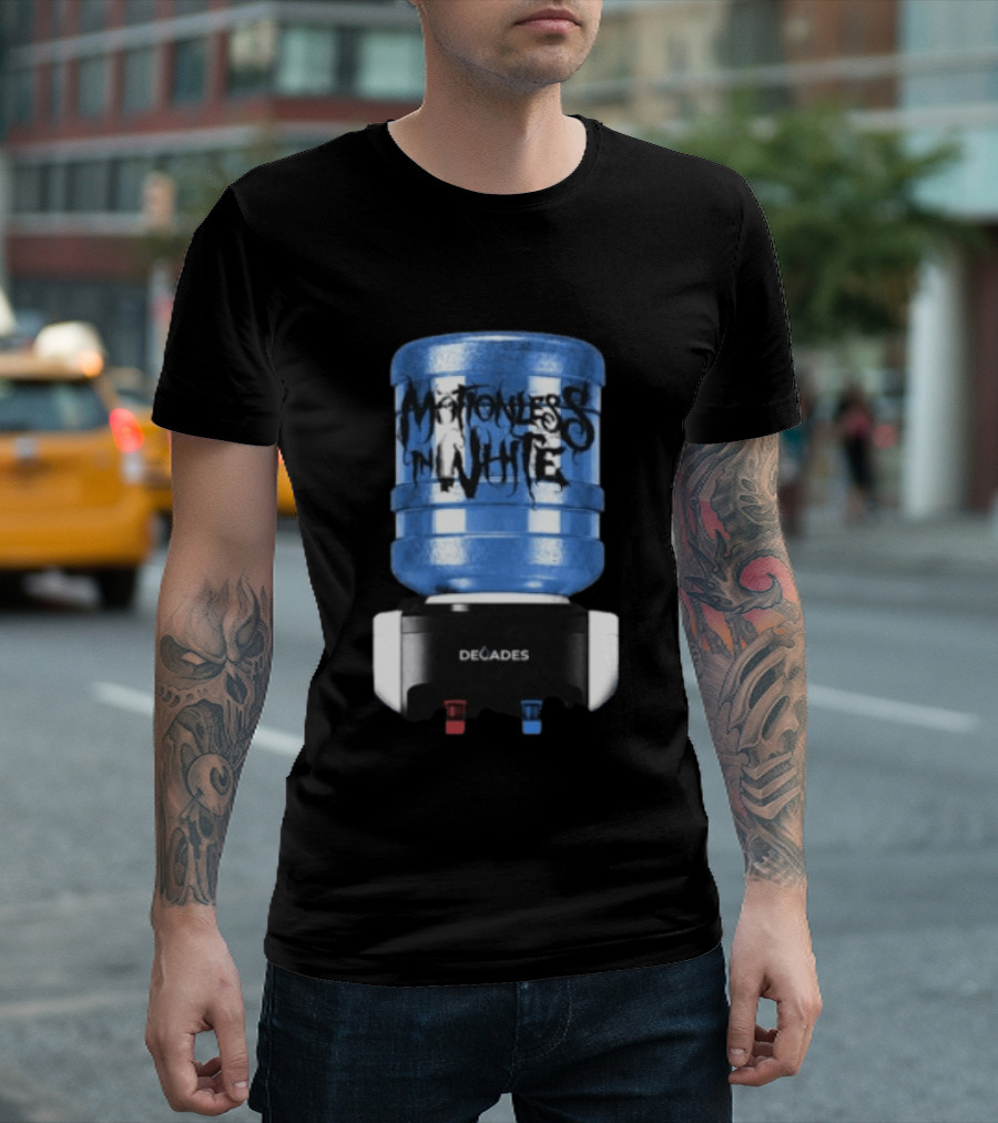 Motionless In White Coworker Band Of The Year Blue Water Cooler Decades T-Shirt