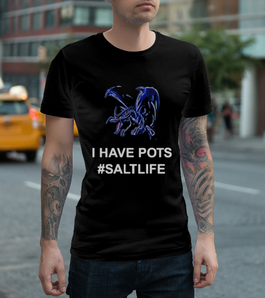 I Have POTS Red Eyes Black Dragon SaltLife T-Shirt