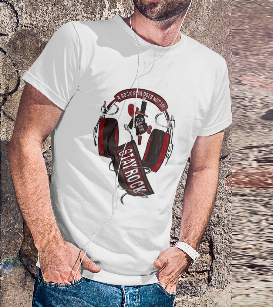 Stay Rock A Rock Star Does Not Age Music Lover T-Shirt