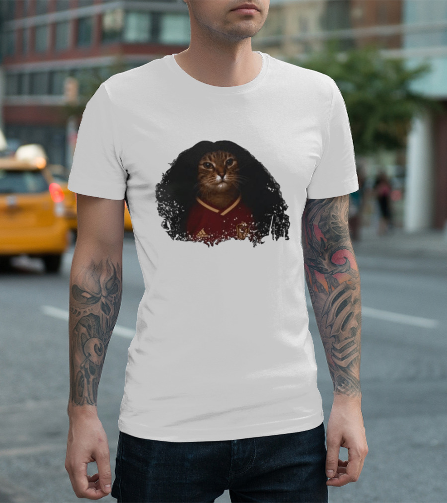 Caturella 24 Cat With Hair In Spain Soccer Jersey T-Shirt