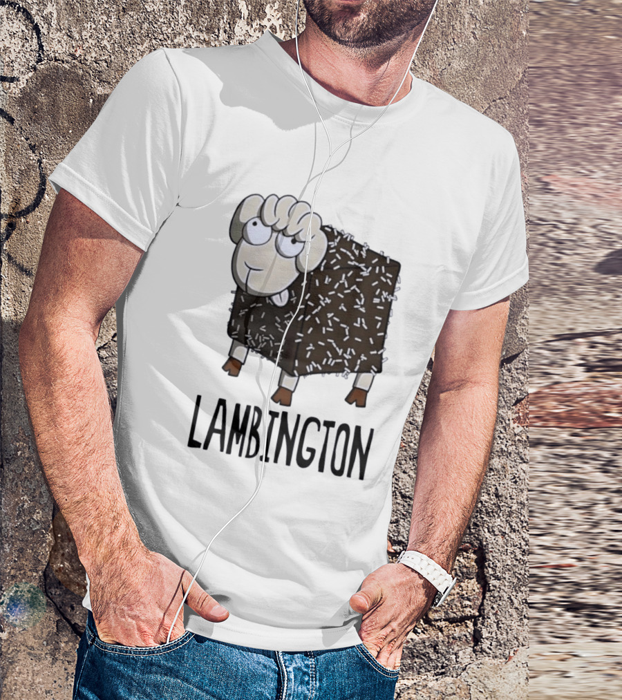 Lambington Sheep Treat Food Pun T-Shirt