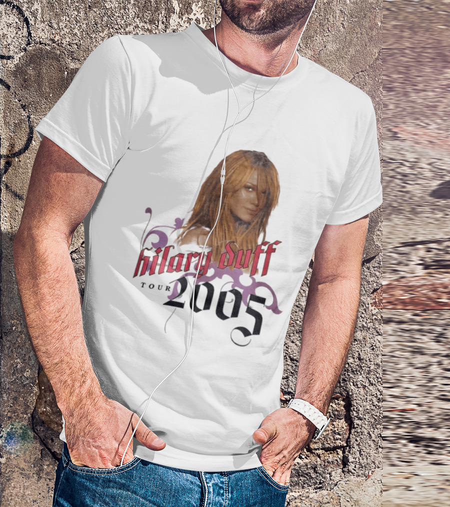 Hilary Duff Tour 2005 Y2K Vintage Style Nostalgia Pop T-Shirt
