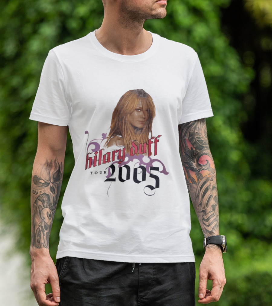 Hilary Duff Tour 2005 Y2K Vintage Style Nostalgia Pop T-Shirt