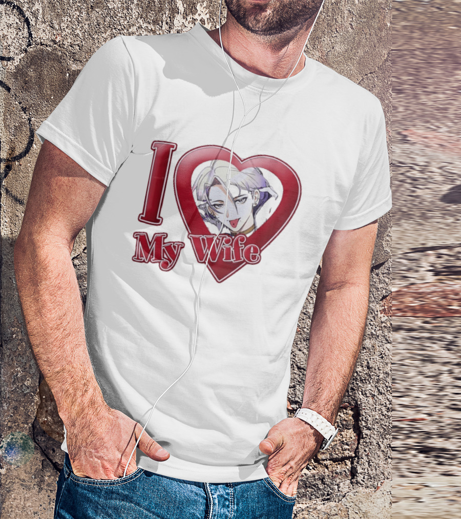 I Love My Wife Anime Heart Waifu T-Shirt